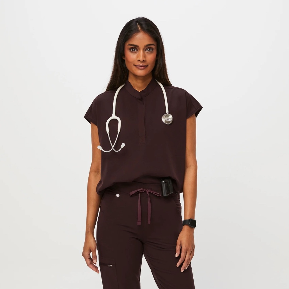 Figs - Expresso - High Waisted Yola™ & Rafaela™ Scrub Set (NWT)